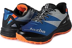 WMX KD Cricket Shoes for Men Rubber Spikes Hockey Shoe, Multi Purpose Outdoor All Round Performance Footwear for Turf & Grass