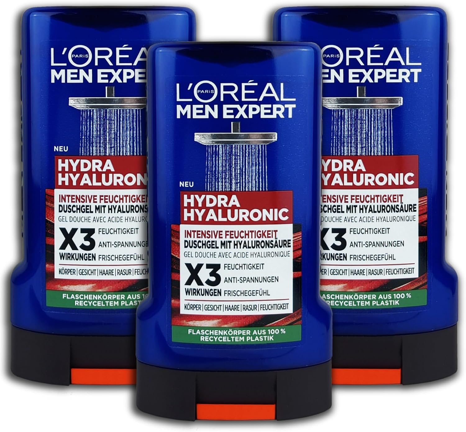 Avis d'Expert & Test Approfondi : 3-pack L Oréal Män Expert duschgel Hydra Hyal (Sélection)