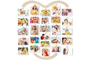 Uping Marcos de Fotos Multiples Colgar Fotos con Pinzas Portafotos Multiples Pared Marcos Fotos Pared Porta Fotos Decoracion Hogar