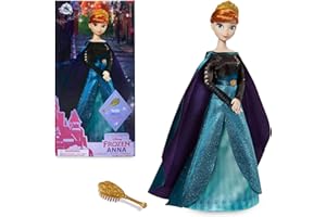 Disney Store Offizielle Puppe für Kinder von Königin Anna, Die Eiskönigin 2, 29 cm, vollbewegliche Puppe im Satinkleid mit ausgearbeiteter Haarbürste, geeignet ab 3 Jahren