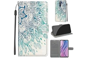 TOMYOU Funda Xiaomi Redmi 9 con Tapa, Funda Movil Xiaomi Redmi 9, Estilo Cartera con Tapa abatible y Ranuras para Funda Libro Xiaomi Redmi 9 Carcasa Magnético Funda para Xiaomi Redmi 9