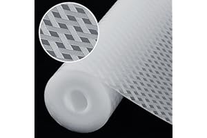 Origuuds Tapis Fond de Tiroir, Tapis de tiroir Non-Adhésif Antiderapant, Tapis de Frigo Peut être Coupé en Taille pour Protection Tiroir Placard Cuisine (Transparent/60cm x 600cm)