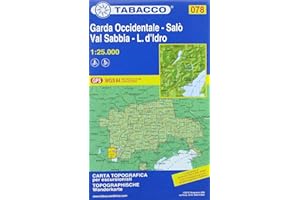 Garda Occidentale. Salò. Val Sabbia. Carta topografica in scala 1:25.000: Salo - Val Sabbia Wanderkarte 1:25000: 78