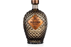 Saigon Baigur, Premium Dry Gin, 700ml, Ideale per Gin Tonic Esotico, Note Agrumate, Floreali, Speziate, 16 Botaniche, Gin Artigianale Vietnamita Distillato in Alambicchi di Rame, Idea Regalo, 43% Vol.