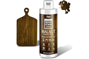 LIMINO Water Based Wood Stain - Walnut | Wood Varnish for Indoor ＆ Outdoor Furniture, Wardrobe, Cabinets, Doors, Low Odor ＆ Non-Toxic, Fast Drying, Multiple Classical Finishes - 8.5fl.oz / 250ml