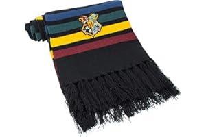 Cinereplicas Harry Potter - Bufanda clásica Gryffindor/Hufflepuff/Ravenclaw/Slytherin - Licencia Oficial