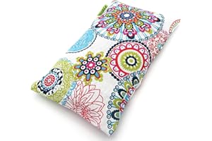 BUABI Saco térmico semillas para microondas (30x15cm). Aroma suave a Lavanda. Saquito con funda lavable extraíble. Cojín para dolor cervical lumbar cuello espalda menstrual colicos (Mandalas)