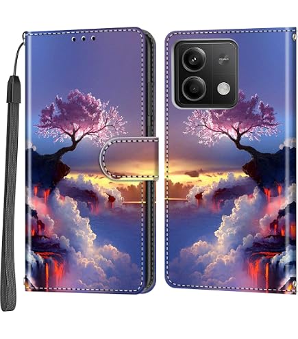 Leder-Handyhülle Für Xiaomi Redmi 13 – Mit Magnetverschluss, Kartenfach & Standfunktion