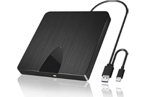 WBACON External Blu Ray Drive, USB 3.0 and Type-C Blu Ray Burner Portable Blu Ray DVD/CD/BD Player, 3D Optical Bluray Drive Compatible with Windows XP/7/8/10/11 Macos for MacBook Laptop Desktop