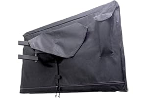 BOZZCOVERS Outdoor-TV-Abdeckung 80-85 Zoll – mit Reißverschluss, wetterfest, wasserdicht, 360-Grad-Schutz, weiche, kratzfeste Innenseite, Schwarz