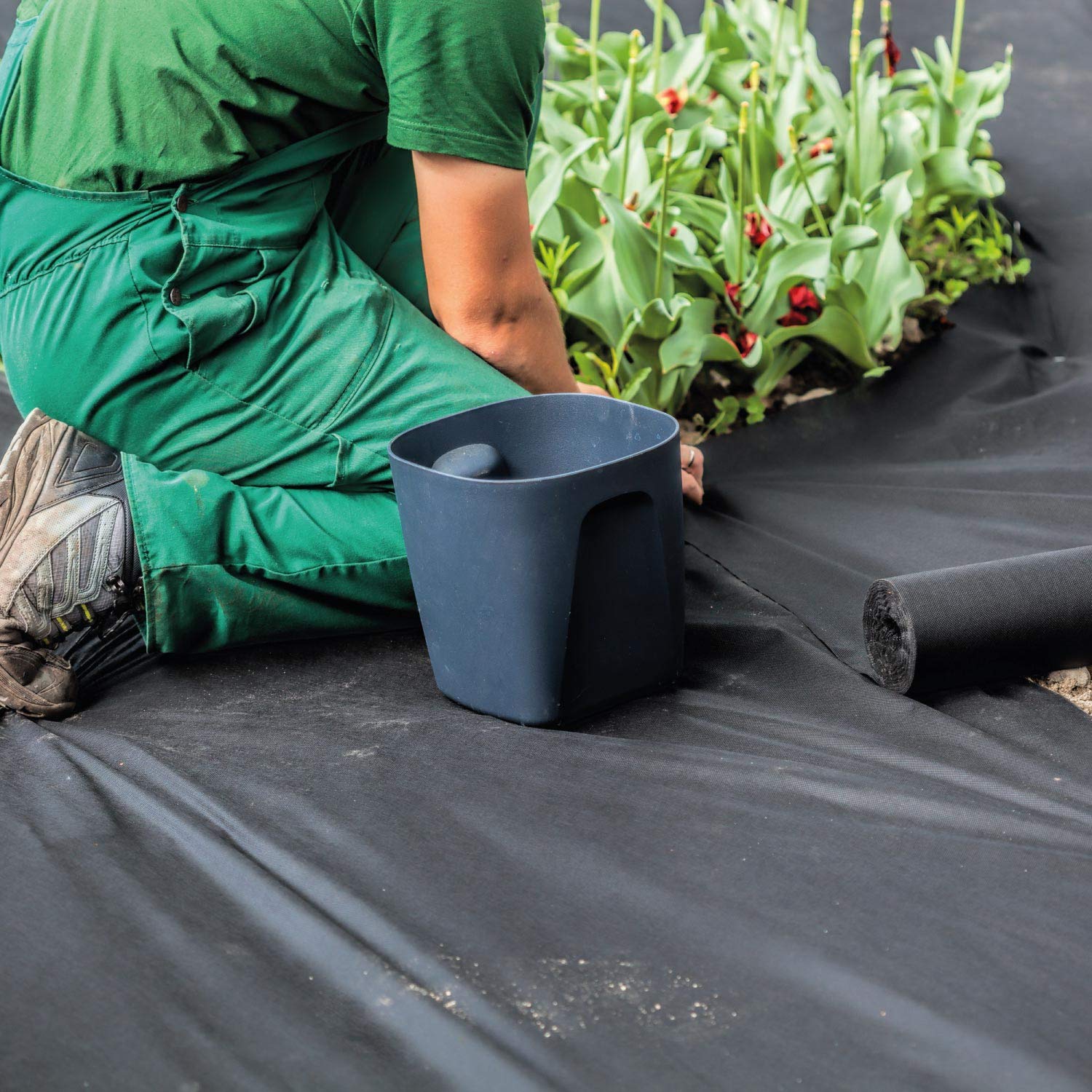 Xabian Anti Unkrautvlies 150g/m² Gartenvlies 25m² - 50m² - 75m² schwarz – Bild 6