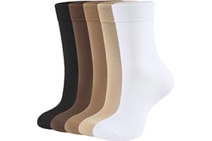 CLOSEMATE 5 Paia Calzini Donna Autunno Inverno Morbidi in Cotone Leggero Calze Casual Moda Comfortevole per Uso Quotidiano 35-38 39-42