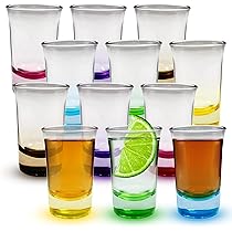 Jagermeister Shooter Lot 6 Verres à Shot 3cl + Support - Verres Transparents Pour Tequila Whisky Vodka - Bar Fête Petit Verre