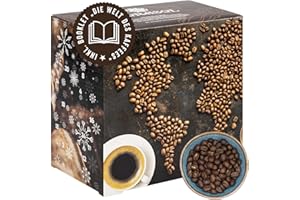‎CORASOL Corasol Premium Kaffee-Weltreise Adventskalender 2025 mit 24 Gourmet Röstkaffees aus 24 Ländern, inkl. Booklet, ganze Bohne (240 g)