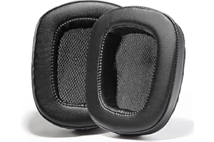 PESLNG Profesjonalna skóra PU wymienne nauszniki do Logitech G35 G930 G933 G933S G935 G633 G633S G635 G533 G430 G431 G432 G433 G332 G230 G231 G233 (Skóra jajajaczarna )