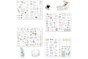 IOPYKKOA Adesivi per matrimonio, libro degli ospiti (230 motivi), adesivi vintage per matrimonio, per libro degli ospiti o album fotografico con amore – Love Stickers per scrapbook o Bullet Journal