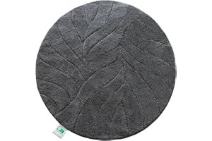 Floordirekt Badmatta – extra fluffig och snabbtorkande – badrumsmatta med halkfri baksida – badmatta duschmatta (Maris) (mörk
