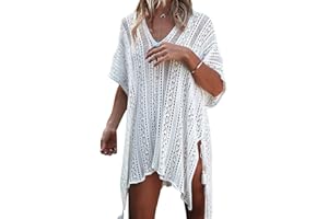 EDOTON Traje de Baño, Vestido de baño de Bikini con Encaje de Crochet y Espalda Abierta de Mujer