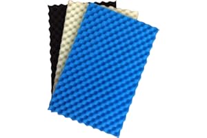 FINEST-FILTERS Lot de 3 filtres en mousse pour bassin - 63,5 x 45,7 cm - Gros, moyens et fins