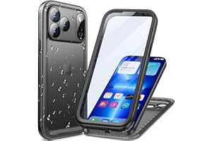 Cozycase Top Funda Militar para iPhone 17 Pro MAX 360 Antigolpes IP68 Impermeable Resistente Carcasa i Phone 17 ProMax Antipolvo Acuatica Sumergible Doble Waterproof Case Agua Protectora Anti Golpes