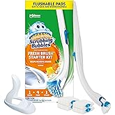 Scrubbing Bubbles Fresh Brush Toilet Cleaning System Starter Kit with 4 Refills
