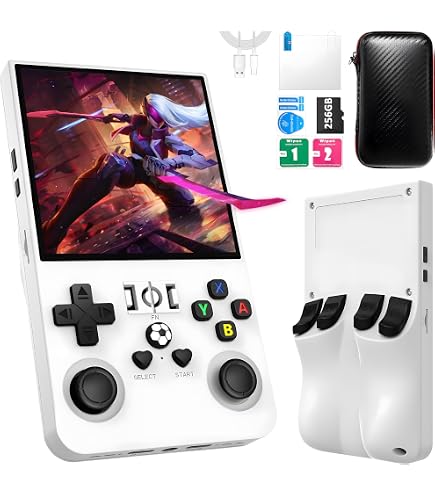 Produktbild von R40XX Handheld-Spielkonsole, 10,7 Cm  4,2 Zoll  Bildschirm Linux System Bluetooth Kompatibel Retro Gaming Gerät