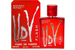 Urlic De Varens Flash For Men Edt Vapo, 100 ml | Färsk träig kryddig herr Cologne med äpple, kanel och cederträ – franskt til