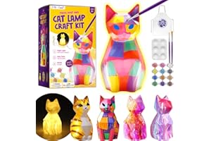 DIY-LAOESE Zestaw 3D Kot – Zestaw Malowania dla Dzieci, Kreatywne Zabawki dla Dziewczynek 6–12 lat, Prezent na Urodziny, Pomysł na Prezent dla Dziecka 3–12 lat