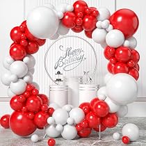 50 Ballons Rouges En Latex Mat - 5 Pouces - Avec Ruban - Pour Anniversaire, Mariage, Fête