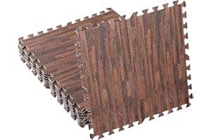 Takezuaa 8Pack Gym Floor Mats Nonslip | Foam Exercise Flooring Mats | 60 x 60CM Floor Mat | Interlocking Puzzle EVA Floor Tiles | Yoga Matting | Foam Floor Tiles for Workout Weights Yoga