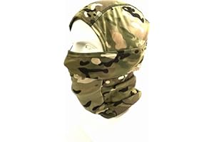 WorldShopping4U Ninja Capuche Camouflage Cagoule Tactique Airsoft en Plein Air Chasse Flexible Plein Visage Masque De Protection