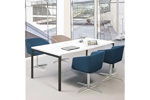 ‎WEBER BÜROLEBEN GMBH Weber Büroleben GmbH Profi Besprechungstisch 180x80cm NOVA U 4-6 Pers. Konferenztisch Meetingtisch, Gestellfarbe:Anthrazit