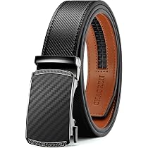 thumbnail image 2 of Miniduino Men's Genuine Leather Ratchet Belt – Automatic Adjustable Buckle 2 of 9