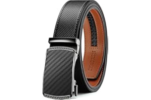 CHAOREN Cinturones Hombre - Cinturón Hombre Cuero sin Agujeros Ancho 35mm - Encaja en Cualquier Lugar