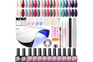 ‎COSCELIA COSCELIA Gel Nagellack Set mit 36W UV+LED Nagllampe 20pcs Gel Nagellack Nagelstudio Set Nagelset Soak Off Nail Art Nagelset Komplett Gel Gelnägel Starterset Maniküre Set für Nageldesign