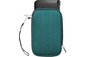 kwmobile Carrying Case Compatible with Nintendo 3DS XL - Neoprene Console Pouch with Zipper - Petrol