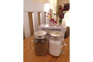 TABLECRAFT Barattolo sale e pepe – Set di 2 – rustico saliera e pepiera