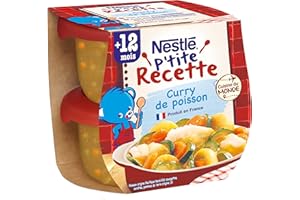 Nestlé Bébé - P'tite recette Curry de Poisson - 2x200g - dès 12 mois