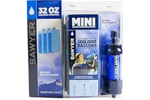 Sawyer Mini Original Filtro acqua Spar Set con 3 X 1 litri o 2 X 2 litri bevanda sacchetto