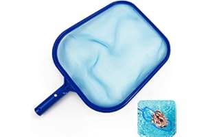 Yisscen Pool Seichtes Netz Kescher, Laubkescher feinmaschig Kescher Schwimmbad Blatt Skimmer Netz Kescher Pool Reinigung Für klar Pool Leaves und Debris