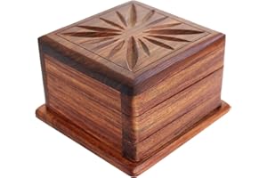 Indian Glance Magic Box - Secret Gift Box With Trick Opening - Storage Organiser for Women's Rings & Necklaces