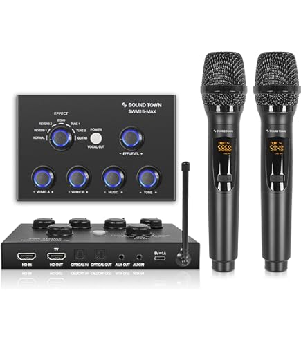 RHM K666 Karaoke Machine with Rich & Deep Bass, Powerful Sound, 2