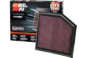 K&N Engine Air Filter: High Performance, Washable, Replacement Filter: Compatible with 2010-2019 Lexus/Toyota (GS 300, GS 350, IS 300, IS 350, RC 300, RC 350, Vellfire, Alphard, Mark X), 33-2452