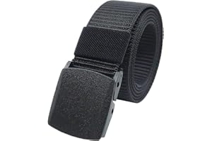 YEHMAN Ceinture sangle militaire en toile nylon ajustable 120 cm boucle plastique sans nickel anti allergie