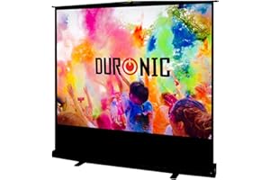 Duronic FPS80 4:3 Ecran de Projection TV et Home Cinema de 80 Pouces 203 cm | 163 x 122 cm | Solution Alternative au Trépied | Etui avec système de Verrouillage | Gain +1 idéal pour 3D 8K 4K 1080P