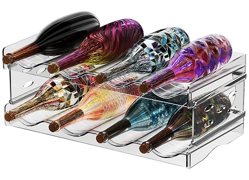 Nenull Flaschenregal stapelbar, 2er, bis 8 Behälter