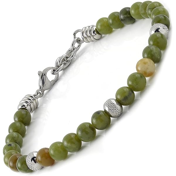 Bracciale Elastico In Giada Verde Scuro Perle A Barile 10x14mm | Gioiello Artigianale Unisex | Regalo Elegante