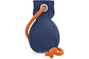 ROMNEY'S Romneys Dummyball 150 g – Materiale robusto con corda extra lunga; per la capacità di ricerca e marcatura (blu)