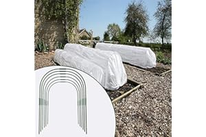 GUOML Mokyler 6 telai per serra da giardino, supporto per piante, telaio a tunnel staccabile, copertura per tubi in acciaio rivestito in plastica, paletti per coltivazione a tunnel per case da giardinaggio