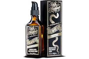 ‎DICK JOHNSON Dick Johnson Beard Oil True Whiskey | Bartöl für Männer | Bart Weichmacher mit Johannisbeersamenöl, Arganöl, Jojobaöl, Mandelöl | Duft Bergamotte Vanille Whiskey | Geschenke für Männer | 50 ml